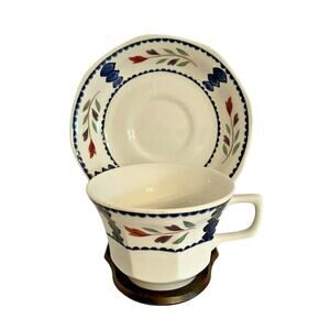 Adams Ironstone Porcelain Tea Cup & Saucer Set